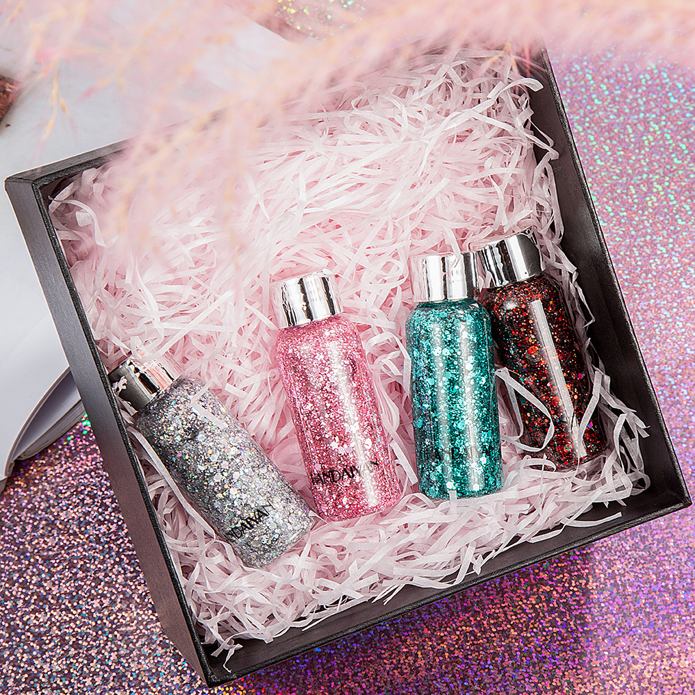 HANDAIYAN Cross-border Sequin Eyeshadow Gel Stage Makeup Laser Large Sequin Sparkling Body Gel details Picture