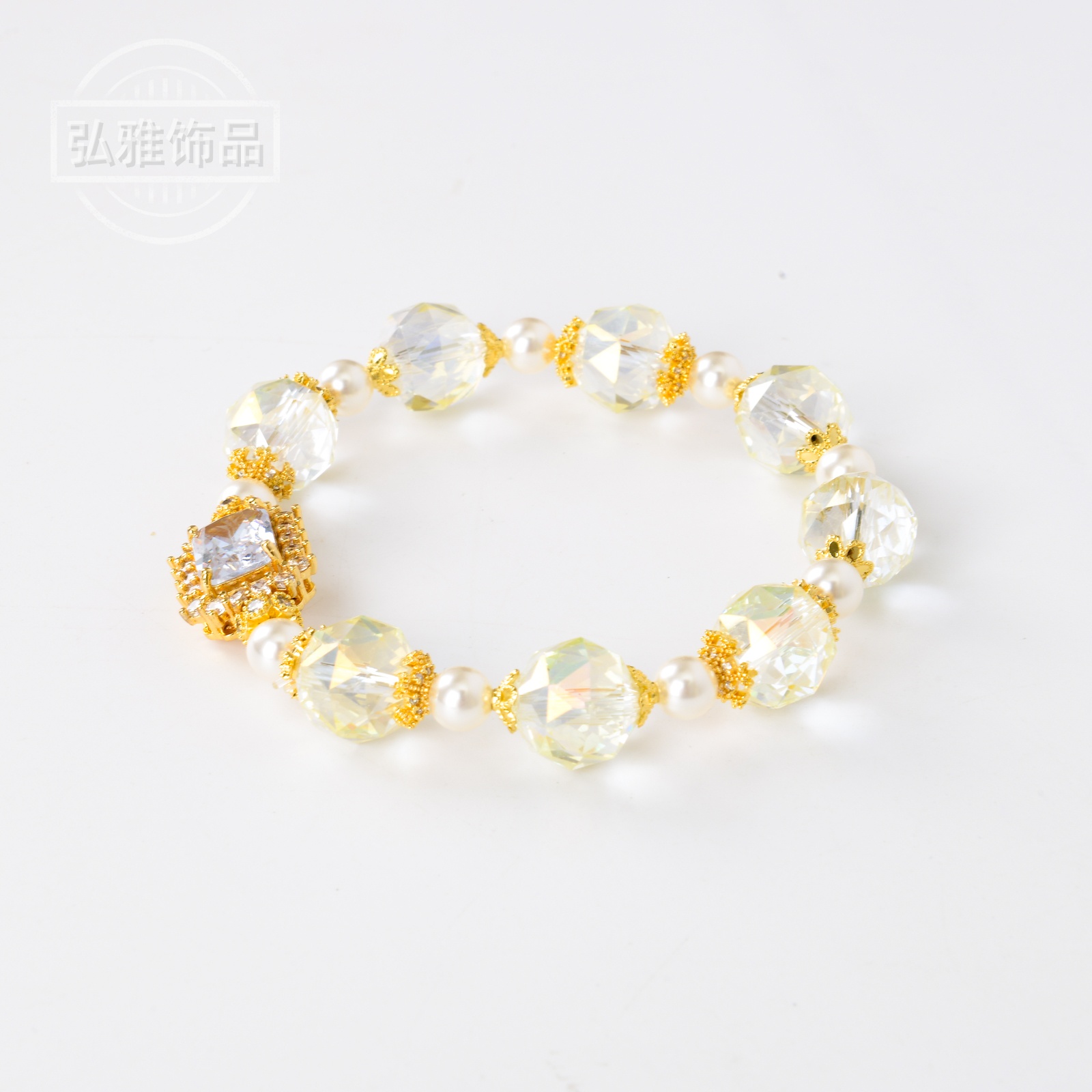 New Chinese-style crystal bracelet for women, light luxury, niche, simple and fresh Austrian crystal bracelet jewelry Specification image