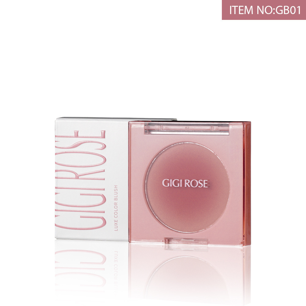 GIGIROSE Blush 2024 New Style Swelling Peach Brightening Blush Contouring Student Affordable Single Color Natural Nude Item Picture