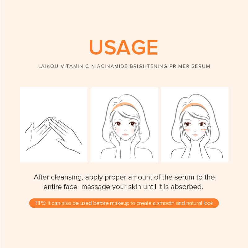 Cross-border LAIKOU Vitamin C Essence Serum 100ml Hydrating and Moisturizing Skin Care Product VC Essence details Picture