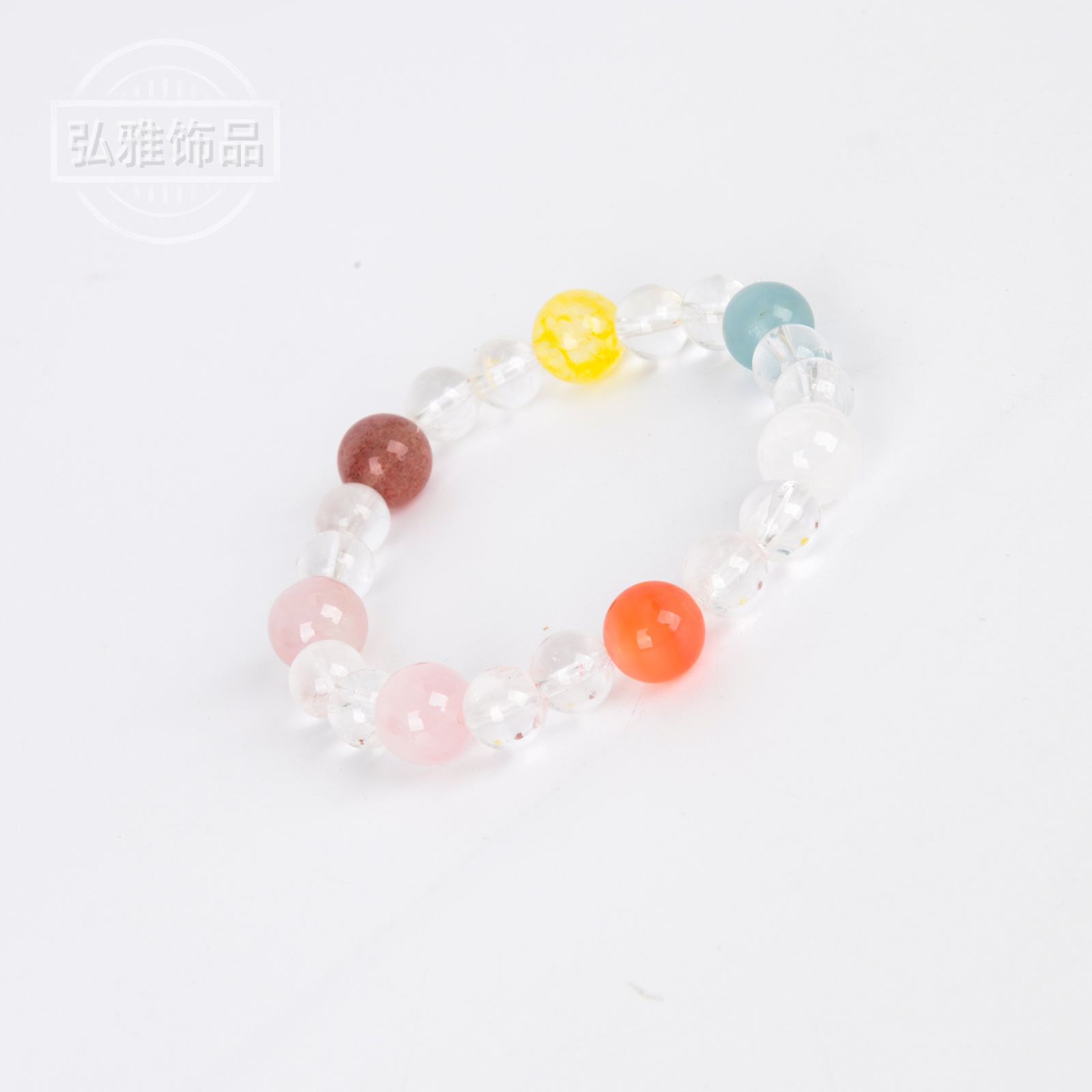 Multi-treasure crystal bracelet, artificial crystal, women's light luxury, niche and exquisite equipment, crystal bracelet as a gift details Picture