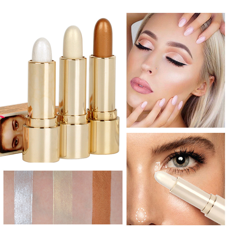 Cross-border best-selling high-gloss contouring stick HANDAIYAN Han Daiyan three-dimensional brightening stick, eye-opening pen wholesale, and eye-closing pen full figure