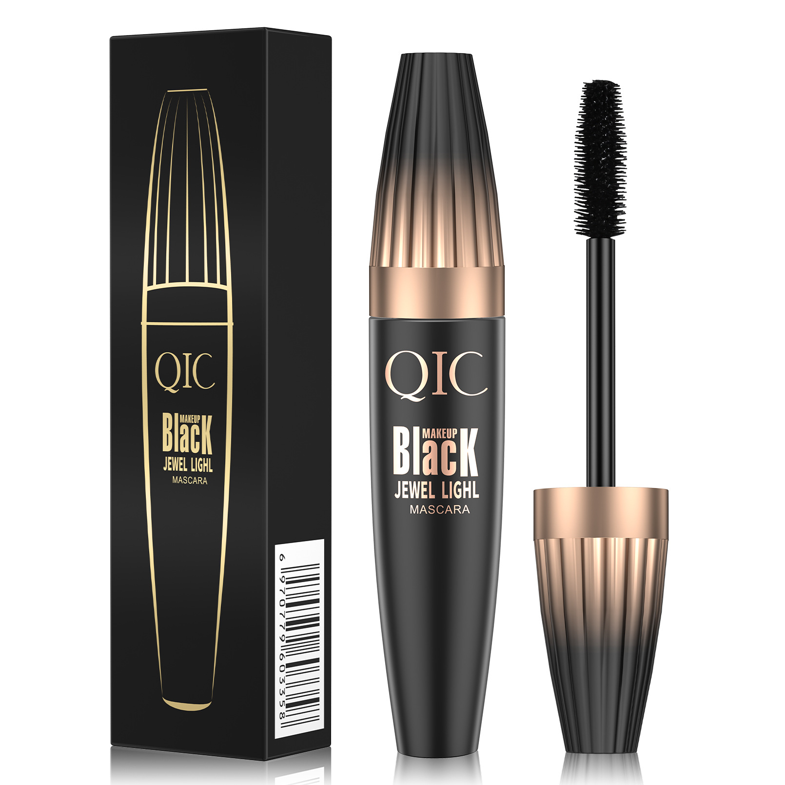 QIC Cini Color Plump 4D Mascara is a long, thick, curling, non-smudging, waterproof Mascara for cross-border makeup full figure