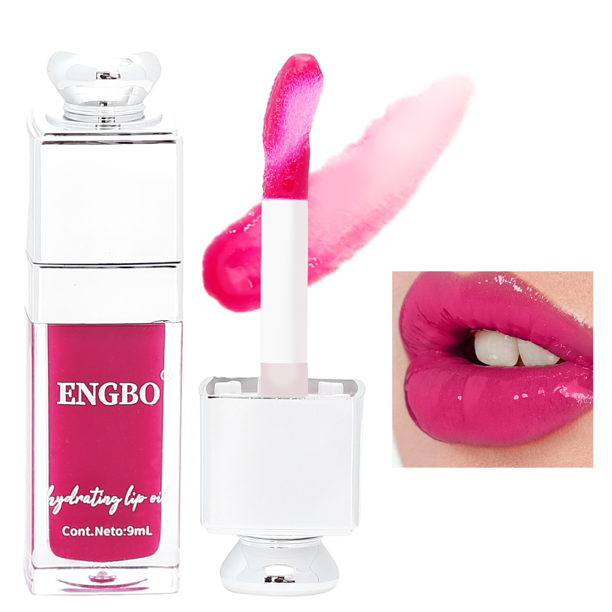 ENGBO's new export products: Moisturizing and lustrous lip Gloss, coloring lip Oil, Bright and Plump Lip Shape, cross-border lip care oil Application Scenario