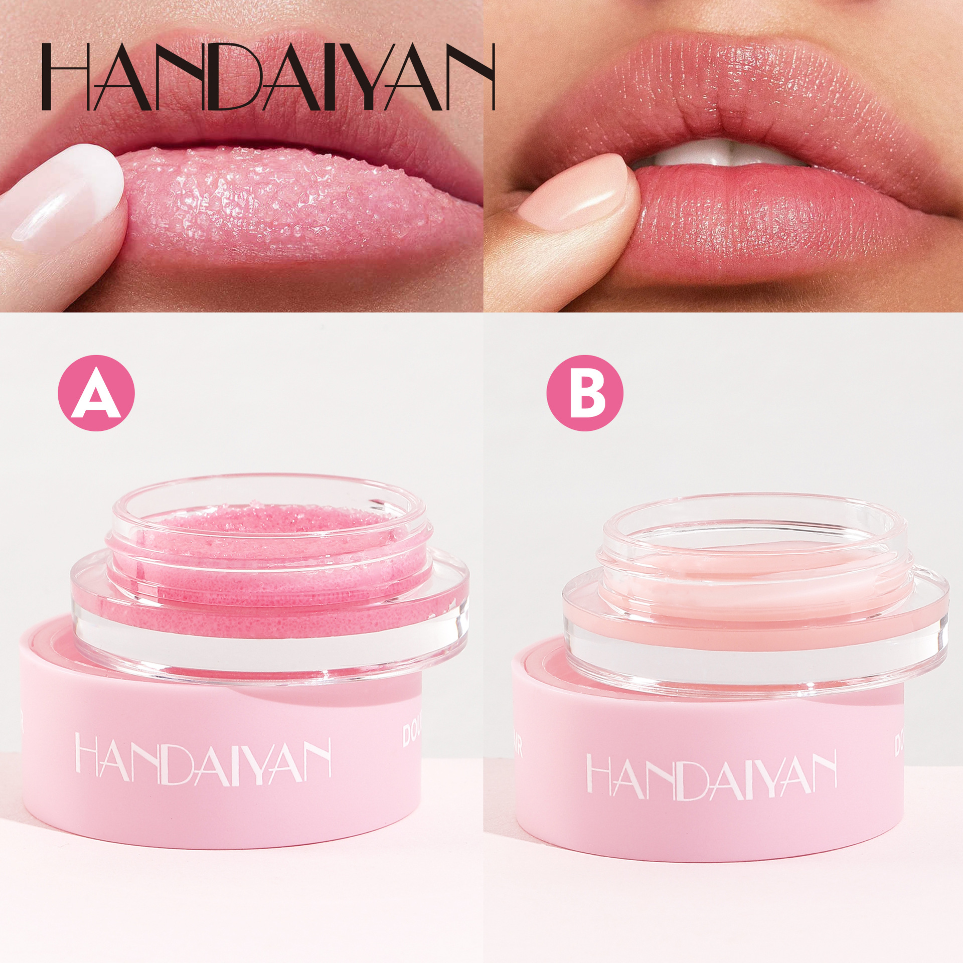 HANDAIYAN Dual-Effect Lip Scrub and Exfoliating Lip Scrub for Cross-border Lipstick and Exfoliation Specification drawing