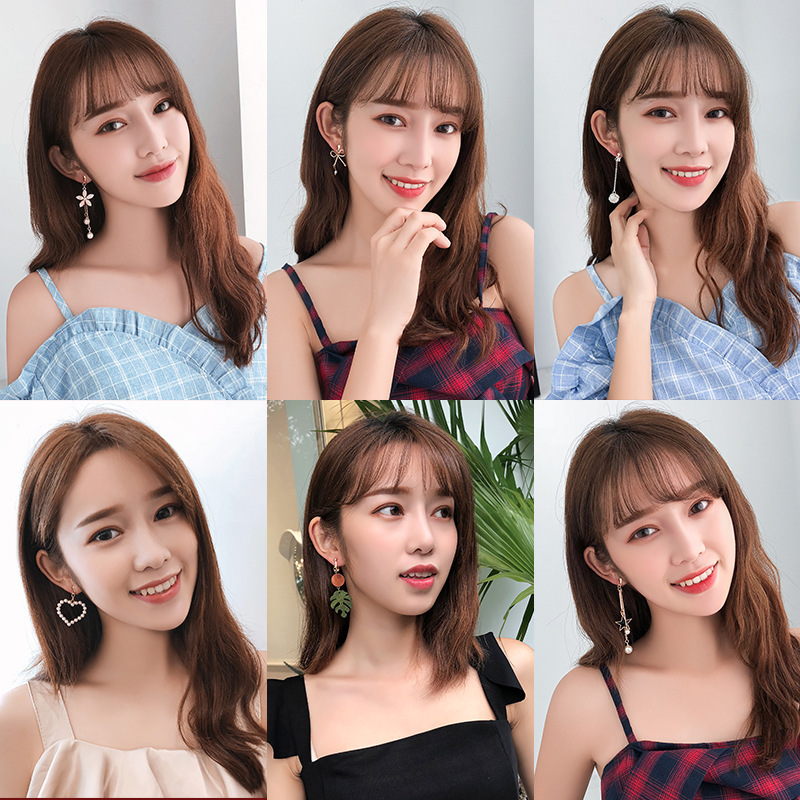 Korean fashion tassel ear clips, earrings without ear holes, niche design sense, high-end feel, super fairy-like style earrings and earrings details Picture