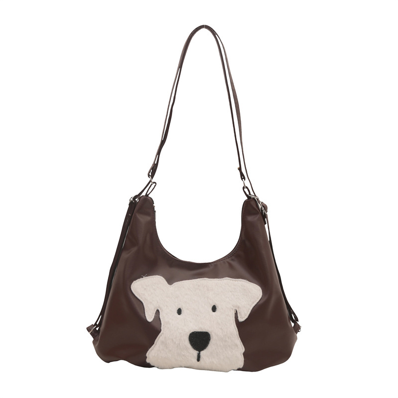 The new autumn and winter 2024 fashion cartoon backpack with simple, individual and niche design, single-shoulder bag and commuter tote bag Item Picture