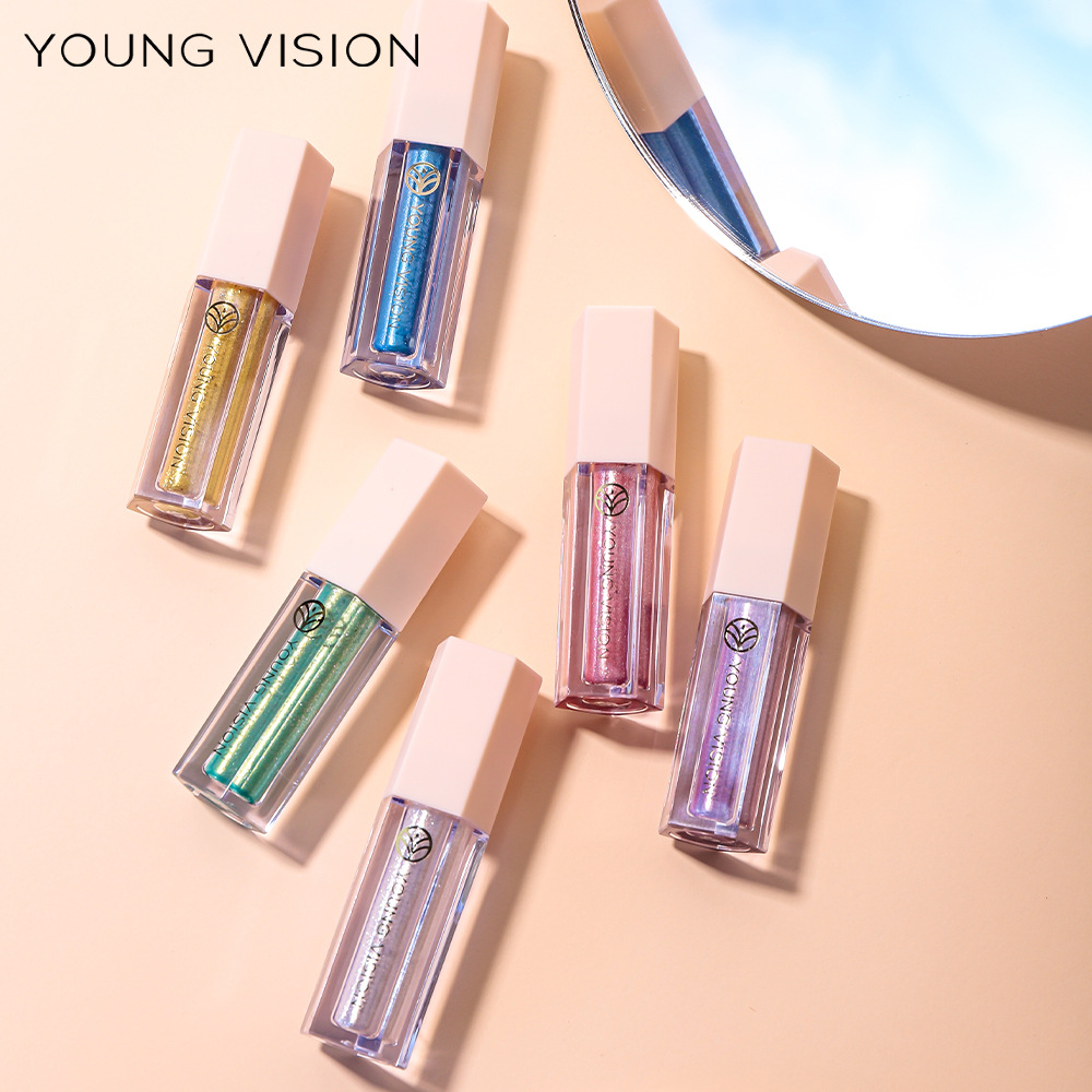 YOUNG VISION 12-color Sparkling and Dazzling Eyeshadow, Pearlescent, Polarized and matte Liquid Eyeshadow liquid Specification drawing
