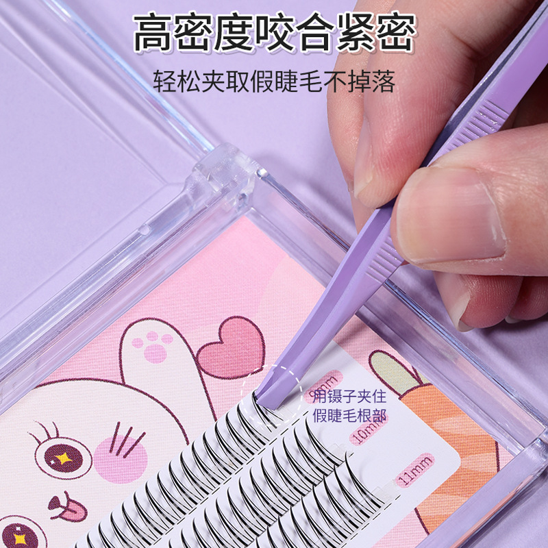 LMLTOP False Eyelash Glue Tweezers Combination Set, False eyelash Glue Assistant Toolkit SY024 details Picture
