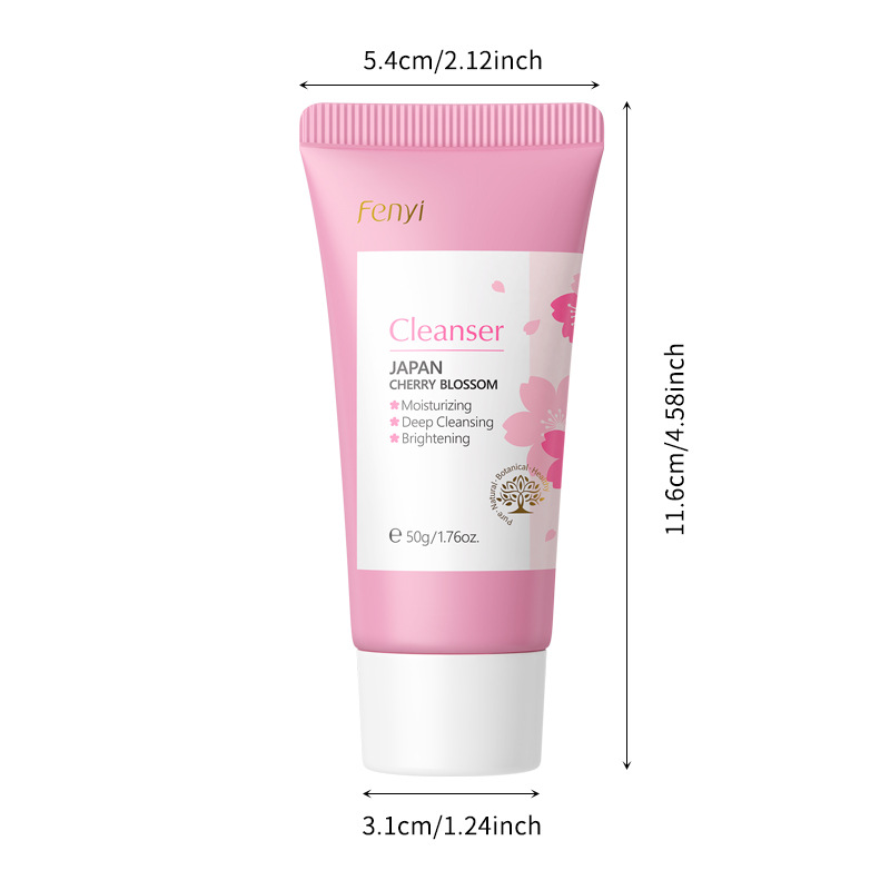 FENYI Cherry Blossom Facial Cleanser 50g skincare facial Cleanser Cross-border supply consignment on Shopee and AliExpress Item Picture