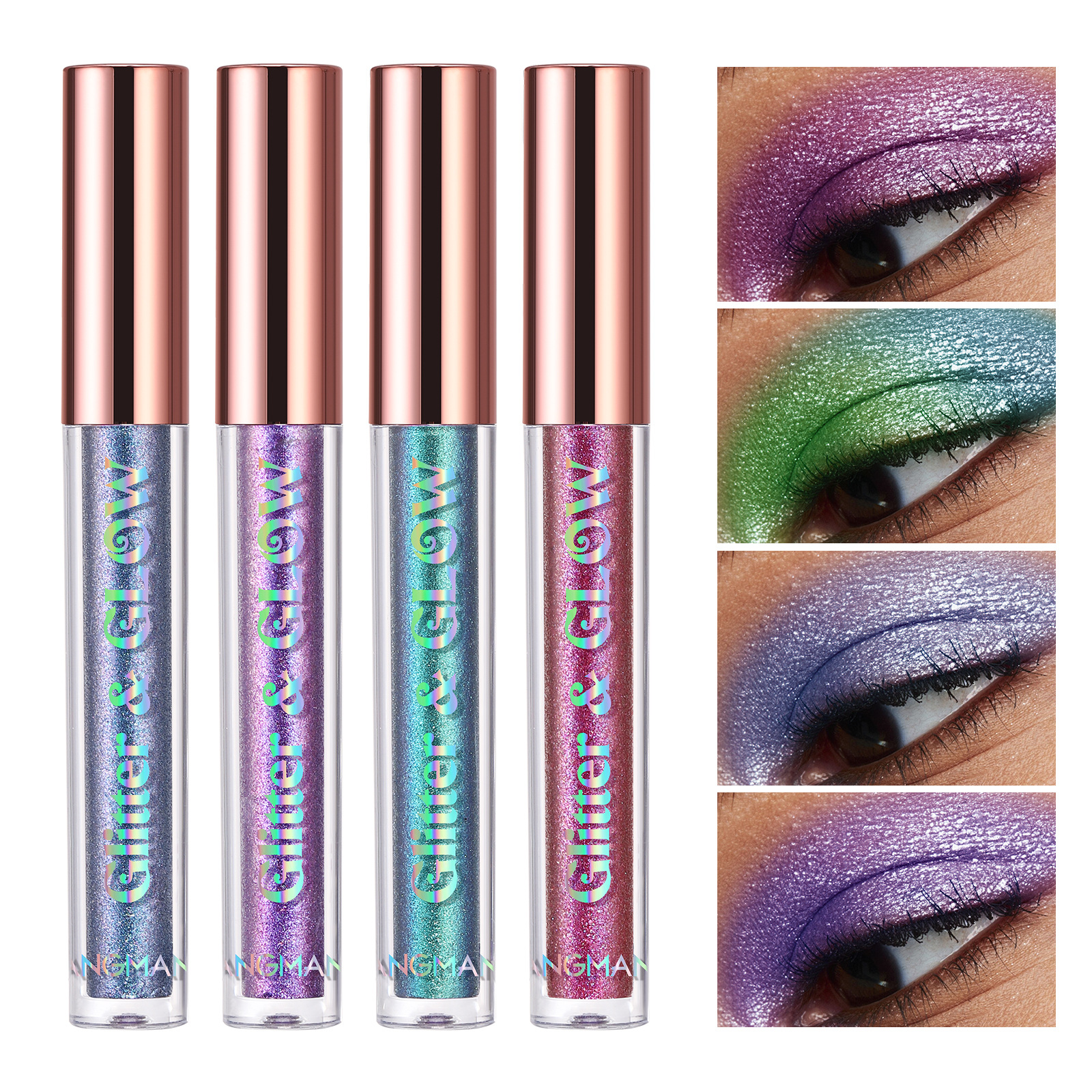 Langmanni Pearlescent Liquid Eyeshadow Ten-Color Single Pack Chameleon Pearlescent Eyeshadow Liquid details Picture