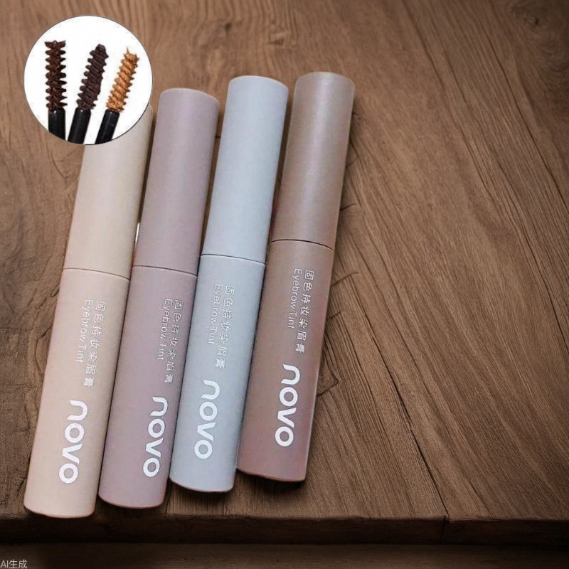 NOVO Color-fixing and Makeup Eyebrow Dye is waterproof, sweat-proof, does not fade or smudge, and offers a three-dimensional natural look with distinct eyebrows full figure