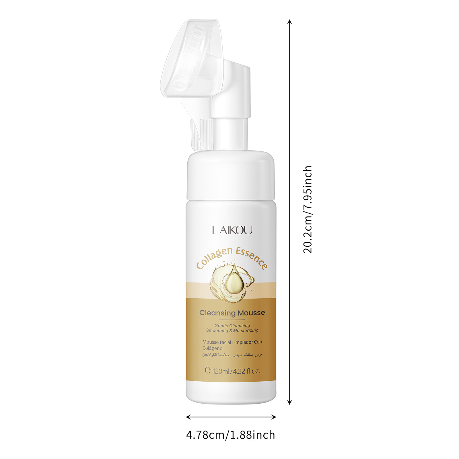 Laikou Collagen Cleansing Mousse 120ml Cleansing Cosmetics and skin care products wholesale Cross-border skin care products manufacturer Item Picture