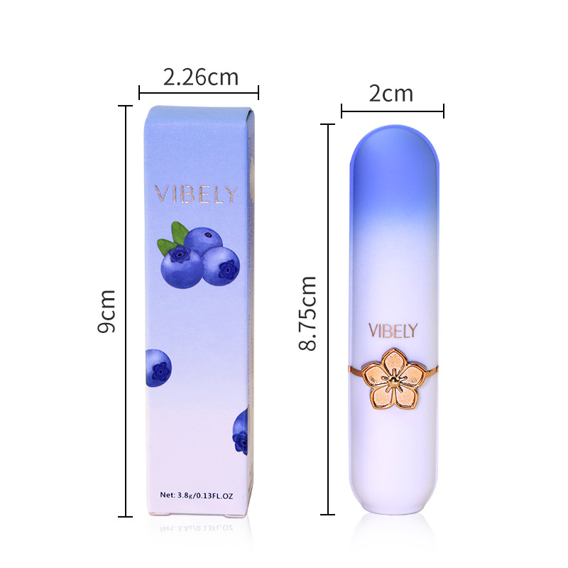 VIBELY Personalized Moisturizing Color-changing Lip Balm Anti-dryness and Cracking Fruit-Flavored Healthy Lip Balm Cross-border Makeup Item Picture