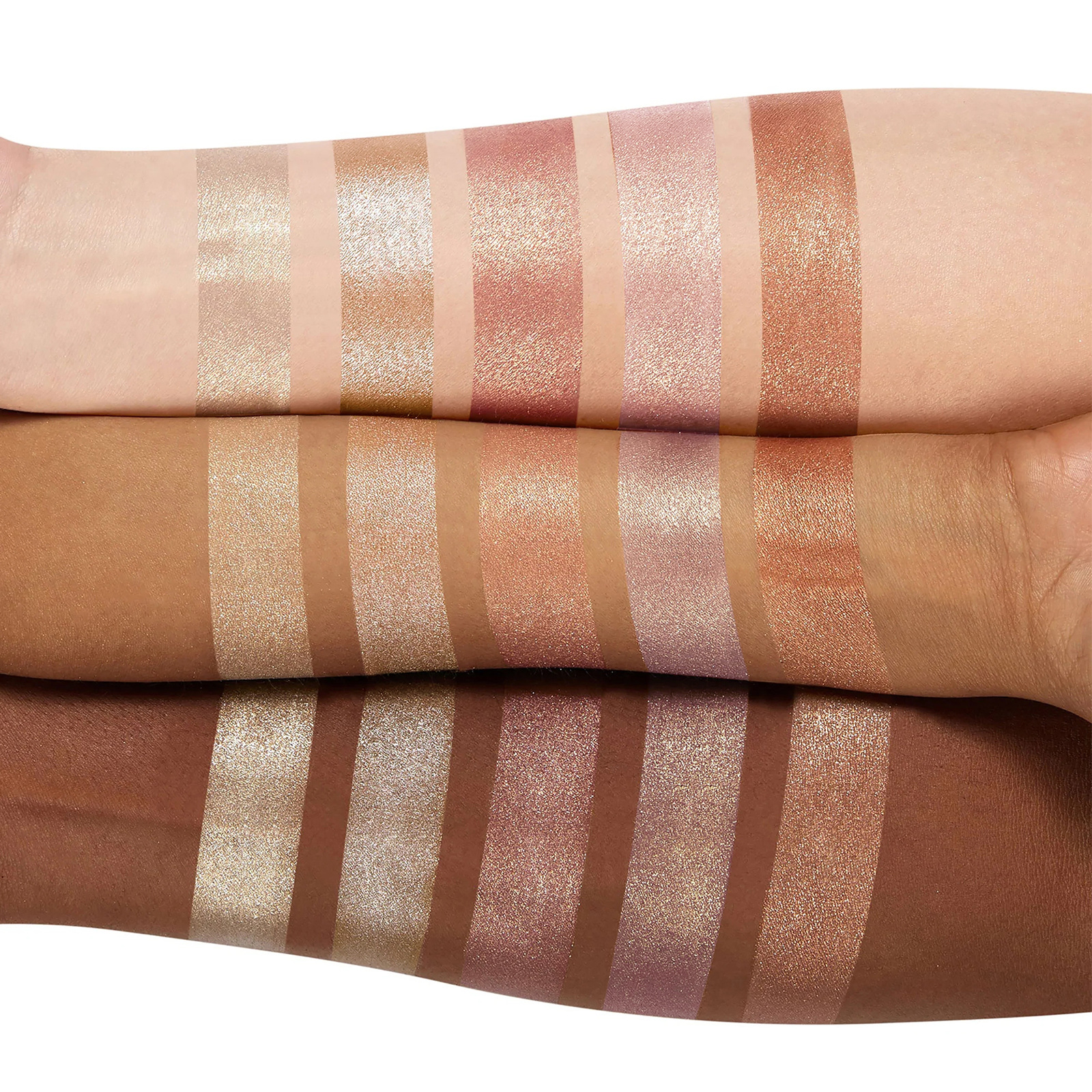 Langmanni High-gloss Contouring 5-color One-piece Set Three-dimensional Natural brightening High Disc Amazon Makeup Application Scenario