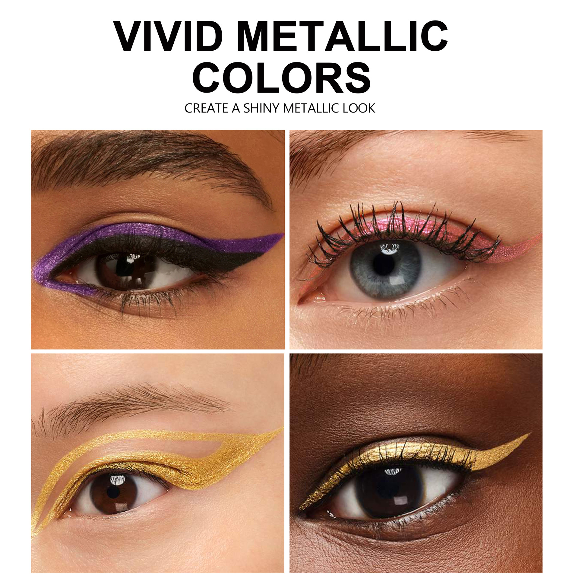 Cross-border pearlescent eyeliner pen is waterproof, long-lasting and does not smudge makeup. handaiyan is an extremely fine metallic eyeliner liquid pen Specification drawing