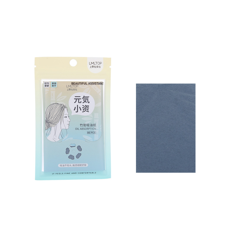 LMLTOP 80-piece Oil-absorbing Paper Portable paper box packaging Fragrance Refreshing Oil-Removing Setting Makeup Paper TOP-096 Item Picture