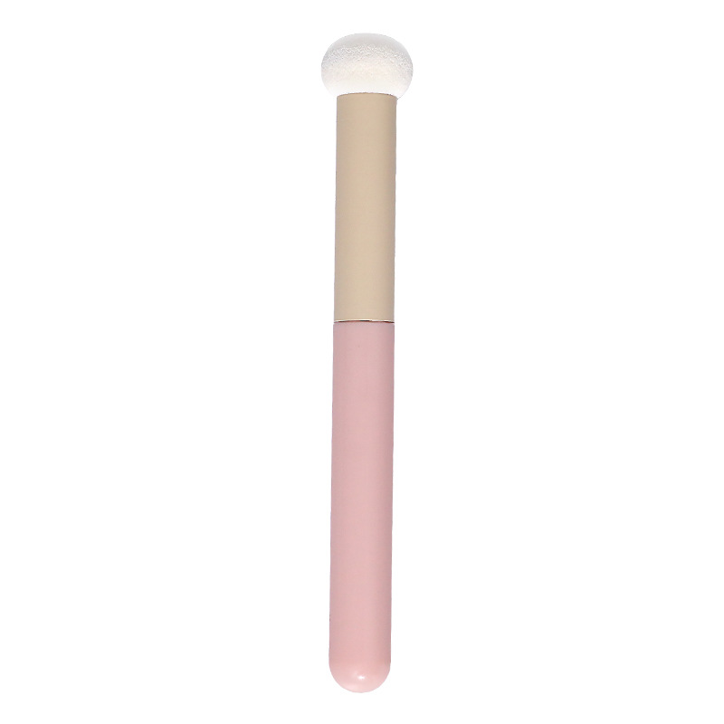 Small steamed bun mushroom head concealer brush, sponge head lip brush, lipstick smudging base, no brush marks, soft round head makeup brush Item Picture