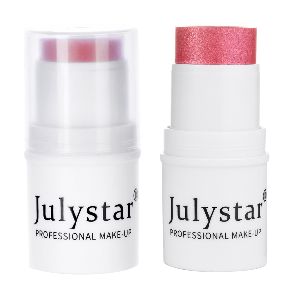 Julystar Single-color matte Contouring Blush Cream, Blush Stick, Six-color High-gloss Brightening Blush wholesale Item Picture