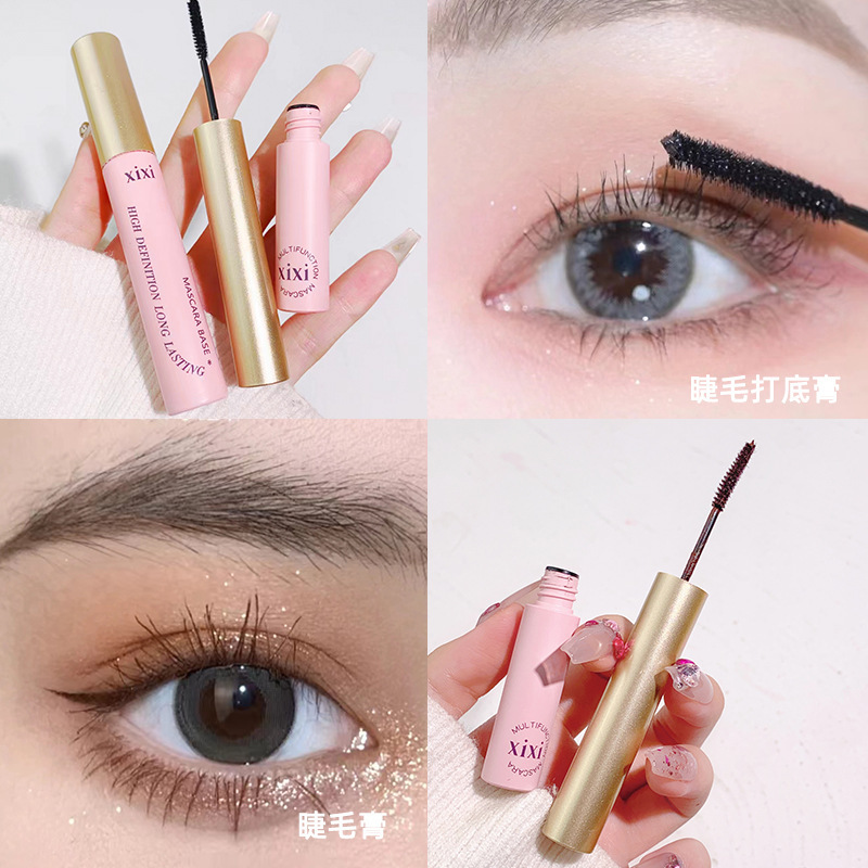 xixi Three-dimensional Volumizing Mascara Set: Eyelash base, clear and slender, long-lasting, waterproof, sweat-proof and non-smudging details Picture