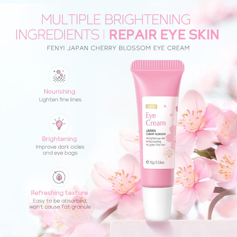 FENYI Cherry Blossom Essence Eye Cream 15g Moisturizes the eye area, hydrates and moisturizes the eyes, and cares for beautiful skin Application Scenario