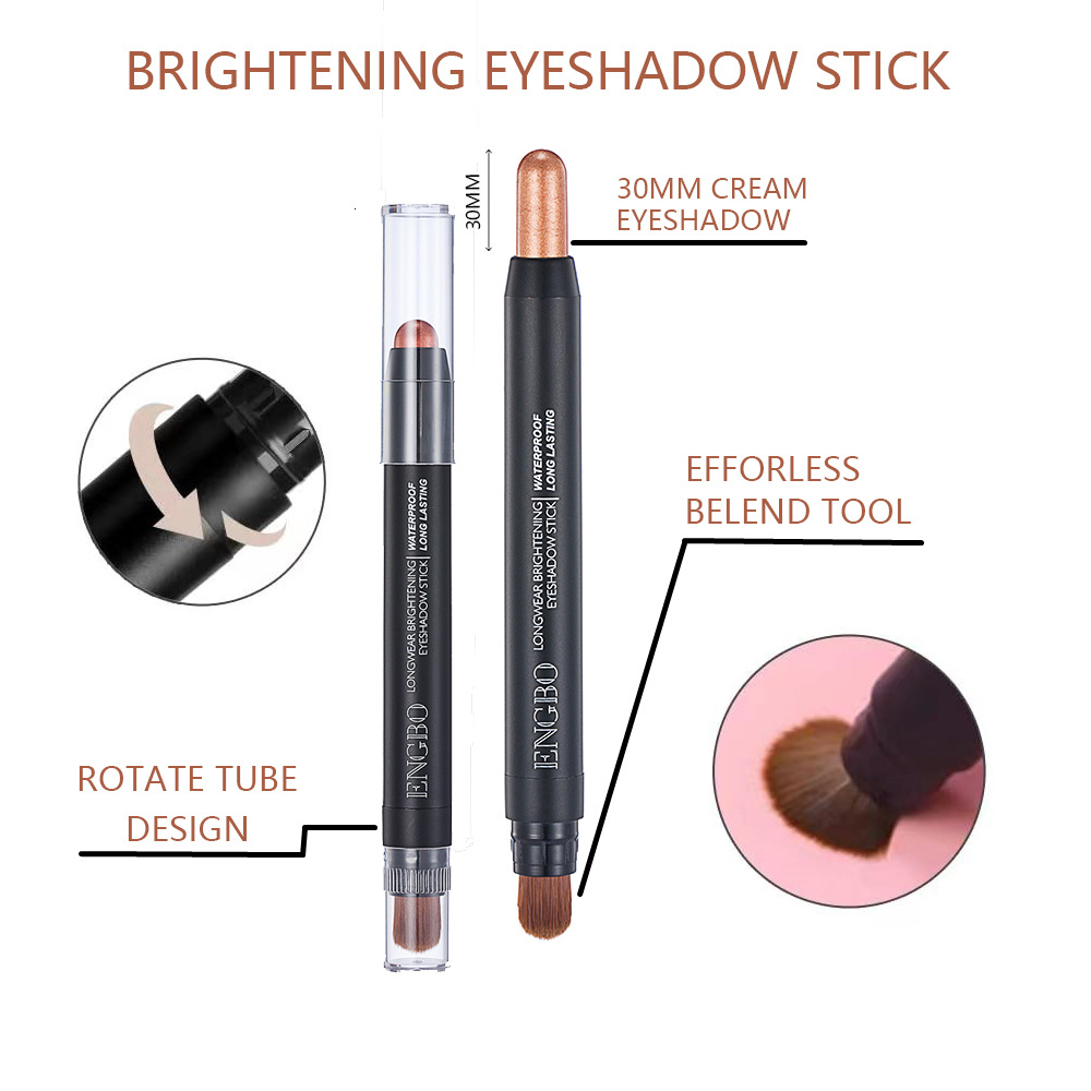ENGBO Foreign Trade Double-tipped eyeshadow Pen Amazon Best-selling Eyeshadow Pen Set Long-lasting pearlescent Cross-border Eyeshadow Application Scenario
