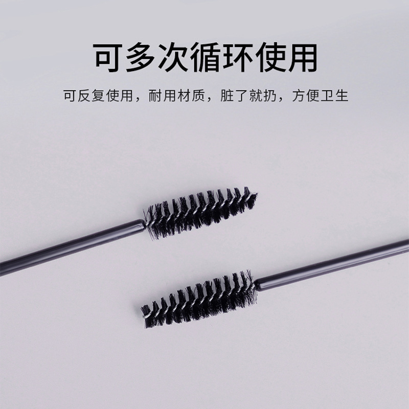 Disposable eyebrow brush, eyelash extension spiral eyelash brush, multi-color eyelash charm, small comb bag, 50 colored brushes details Picture