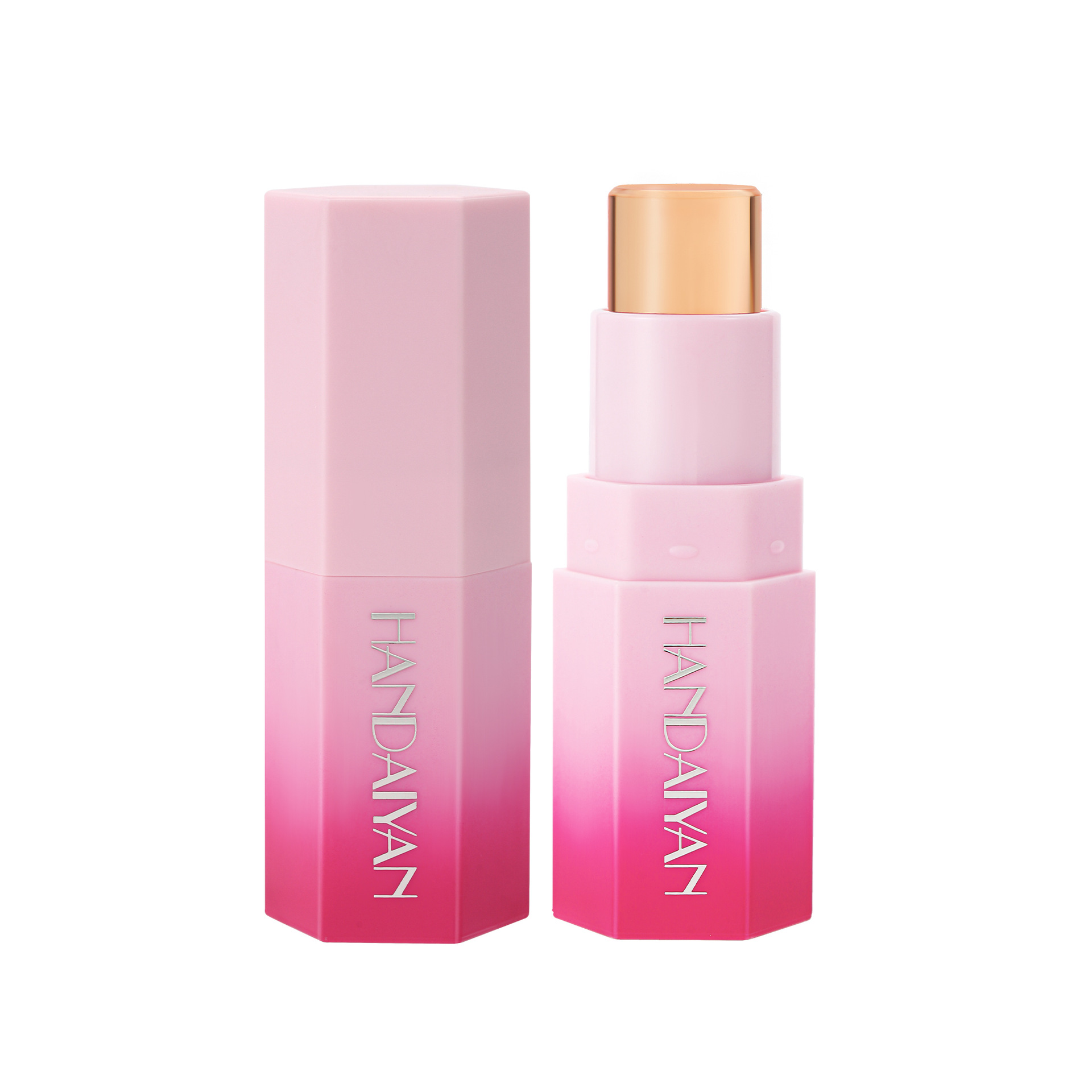 Cross-border Jelly Blush Stick handaiyan Solid Blush High-gloss Contouring Multi-Purpose Cream Matte Thermochromic Blush Cream Item Picture