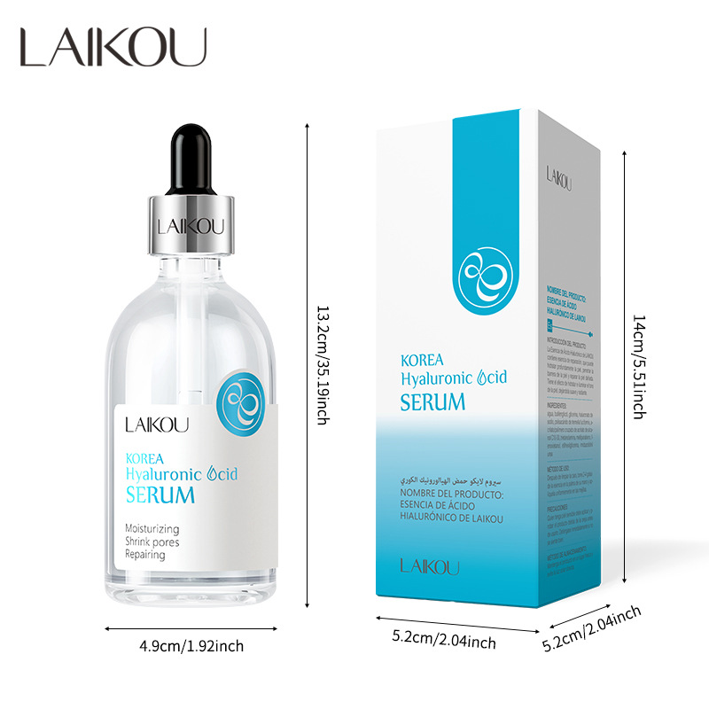 LAIKOU Hyaluronic Acid Essence 100ml Cross-border supply Facial care Essence, skin care product manufacturer full figure