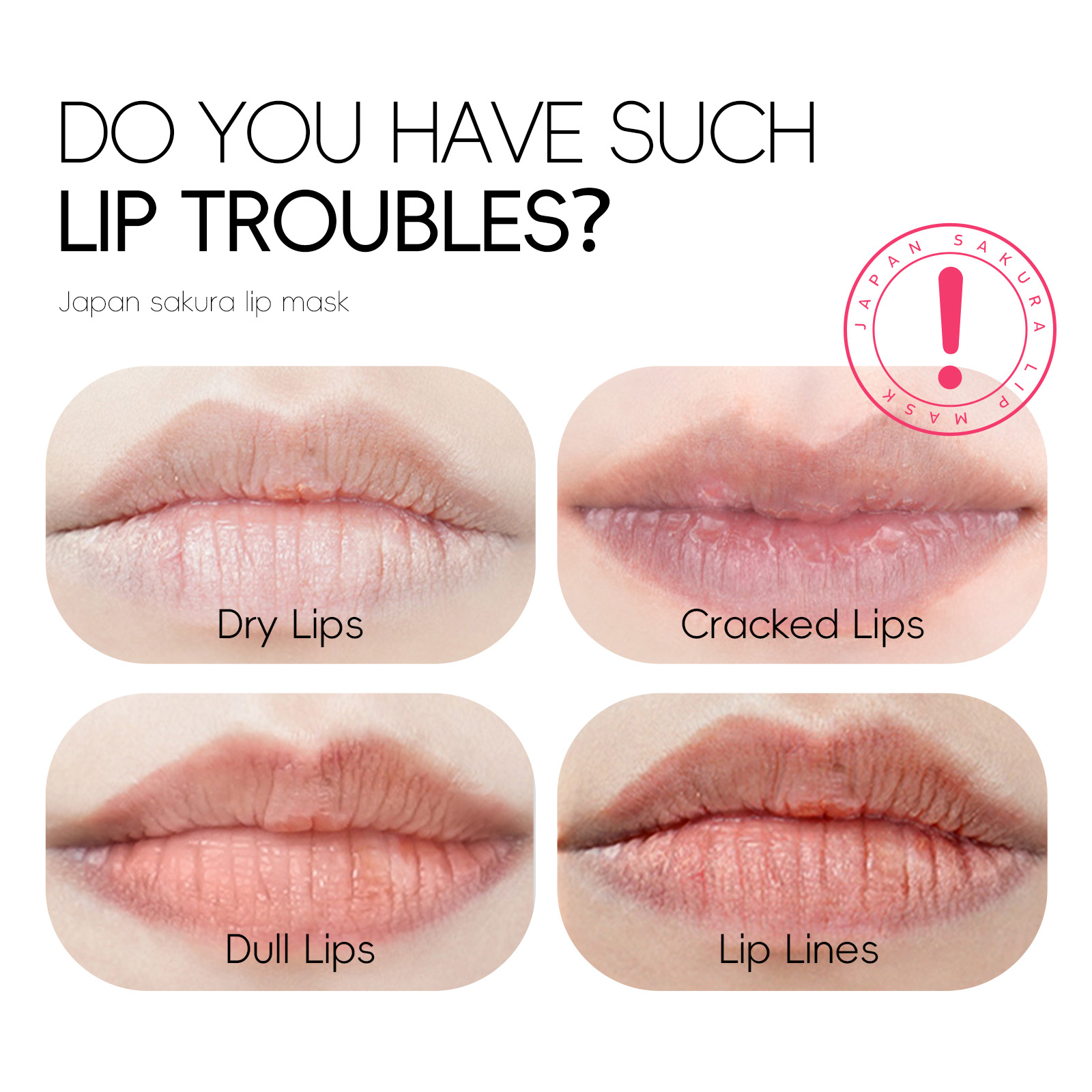 LAIKOU Cherry Blossom Lip Mask 6g, elastic and tender lip care, moisturizing and nourishing manufacturer Cross-border wholesale in stock details Picture
