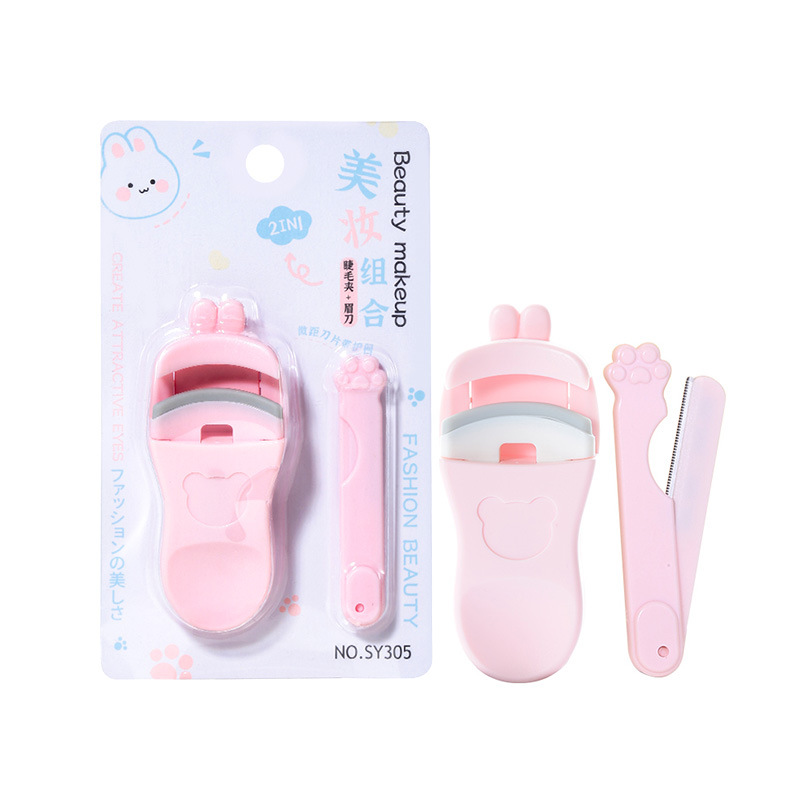 LMLTOP Eyelash curler Eyebrow Trimmer Set, Sunflower Styling Wide-Angle Curling Tool, Beauty Tool SY305 Item Picture