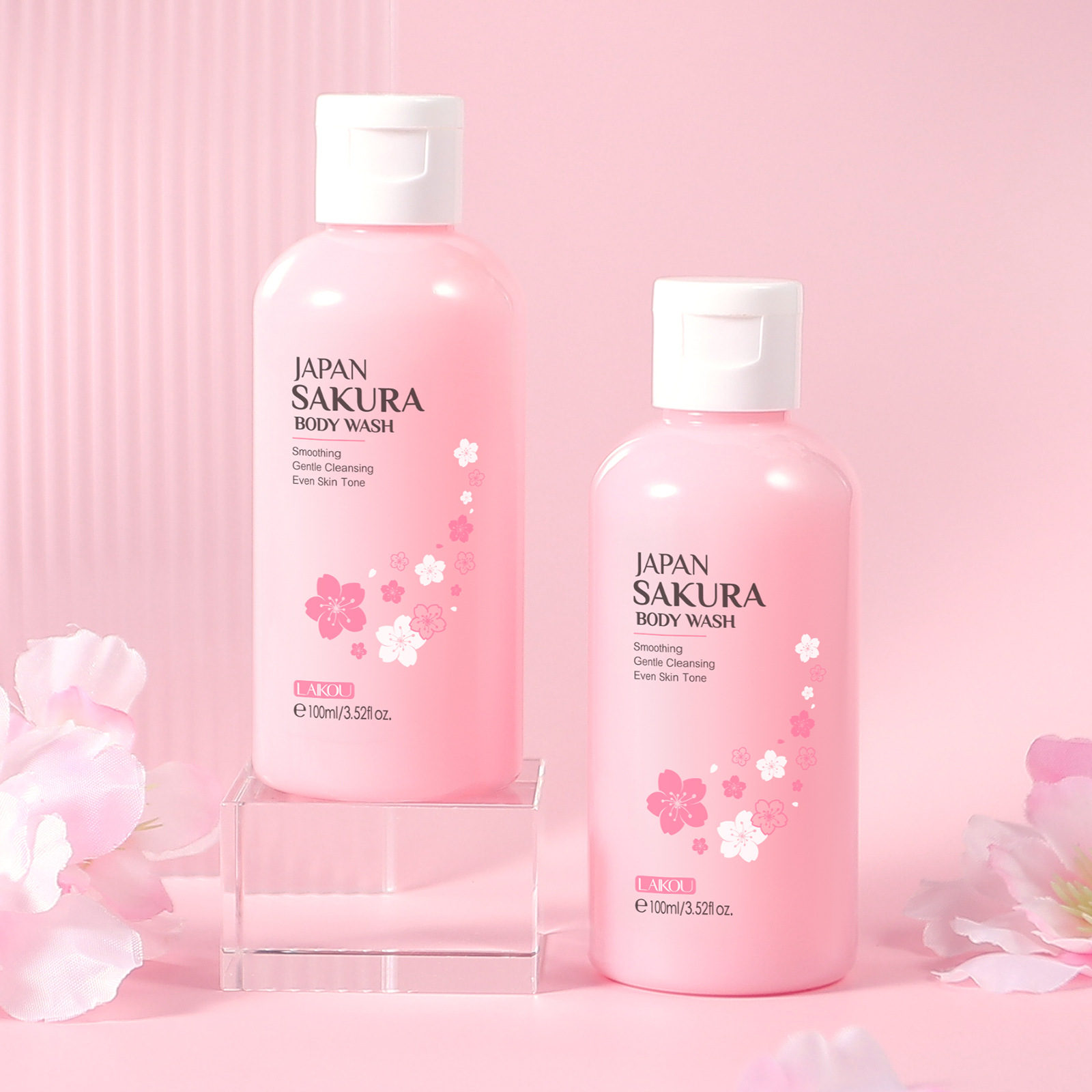 LAIKOU Sakura Beauty Body Wash 100ml Moisturizing, Cleansing, Fragrant and rejuvenating Body Wash Body Care full figure