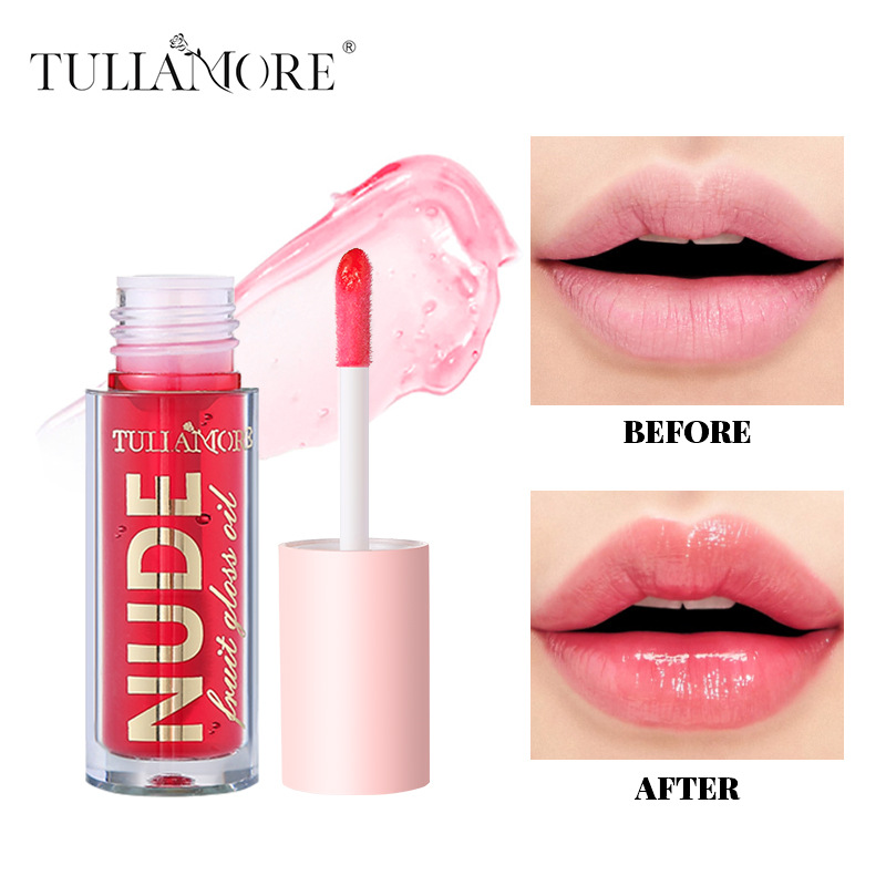 Temperature-changing fruit lip oil, mirror Water Gloss Lip gloss, 4-color clear lip liquid Application Scenario