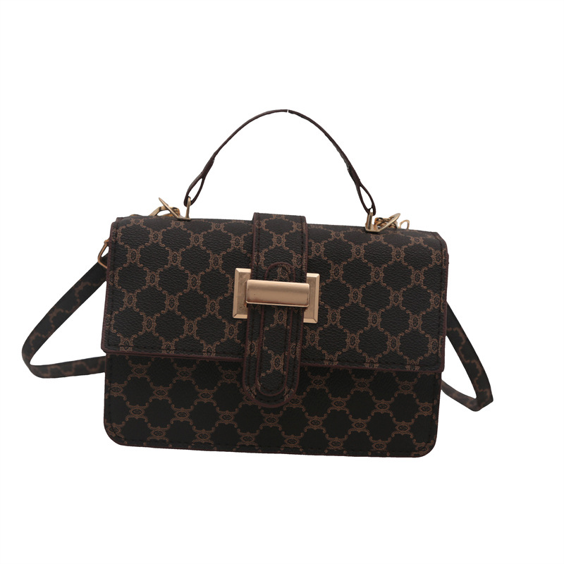 The 2024 new women's bag features a high-end texture, a niche and fashionable style, a retro and versatile small square bag, and a hand-held shoulder crossbody bag Item Picture