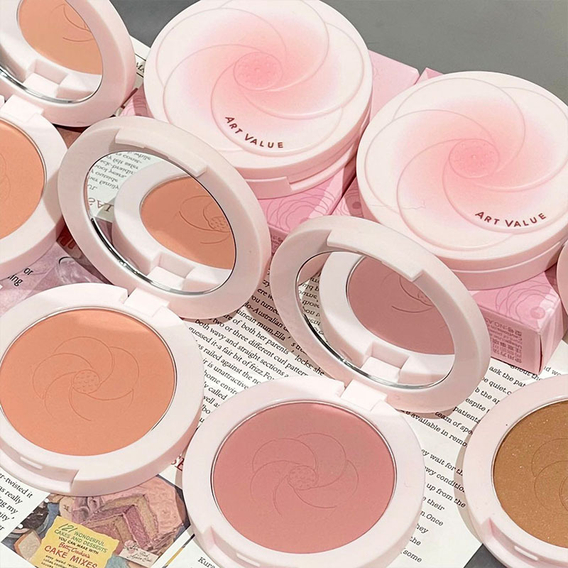 Art Value~ Pink petal blush, natural and delicate, whitening blush, contouring, versatile, the same as cross-border Internet celebrities details Picture