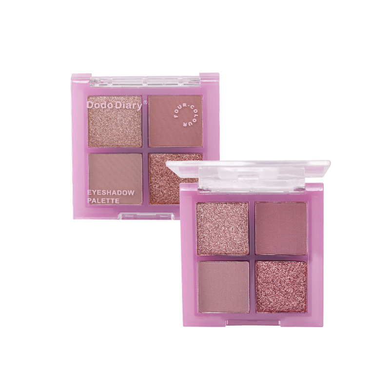 DoDiary, a domestic brand of four-color eyeshadow with pearlescent and earth tones, is a wholesale manufacturer of student live-streaming eyeshadow palettes Item Picture