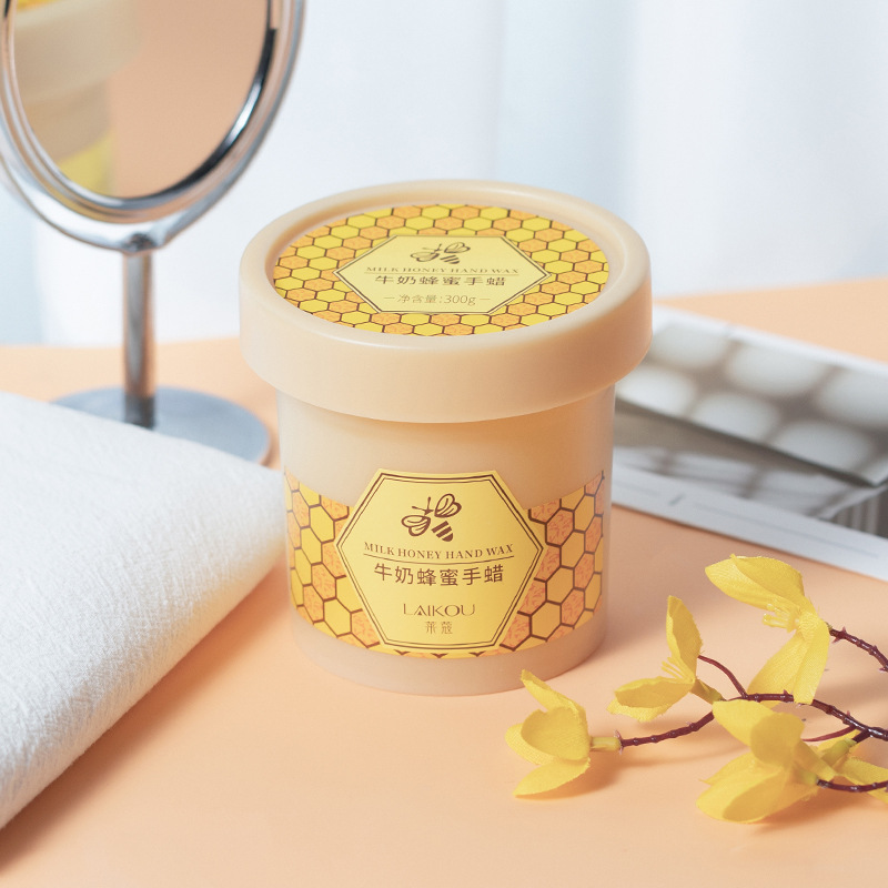 The manufacturer offers one-piece delivery of brand-new packaged Laicome honey hand wax 300g large bottle hydrating, moisturizing and nourishing hand mask Specification drawing