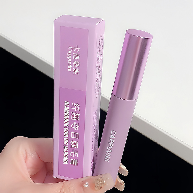 Capo Vini Little Purple Tube Mascara Waterproof, Non-smudging, Natural Long and Thick Eyelash Base Cream [Special Offer Item Picture