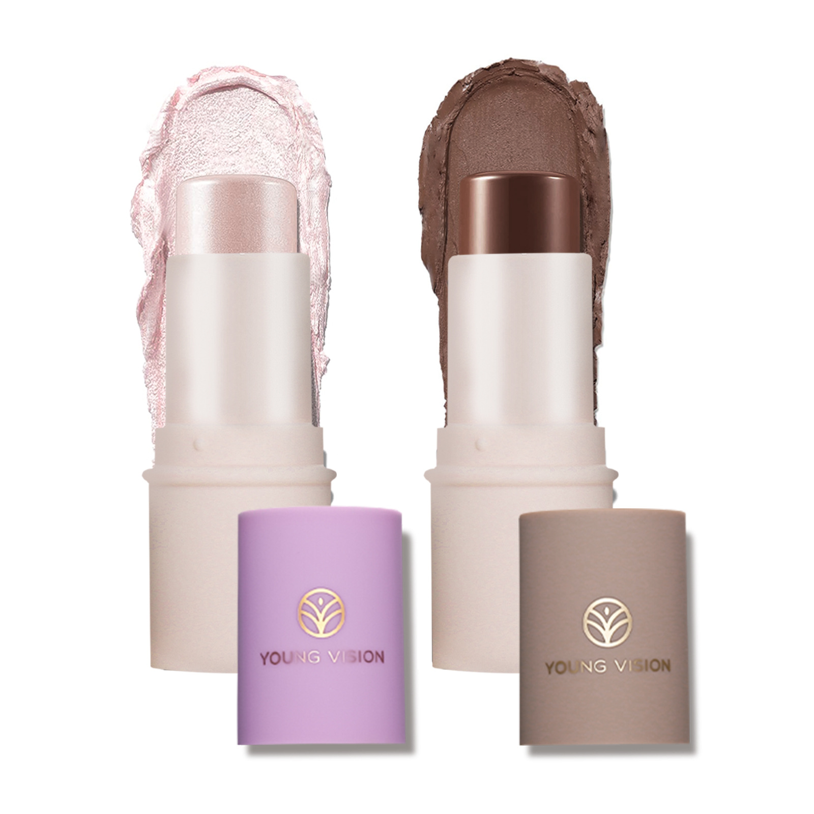 YOUNG VISION 3D High-gloss Contouring Stick, Lazy Person's Sleeping Eye Cream Makeup Stick Wholesale Cross-border Makeup full figure