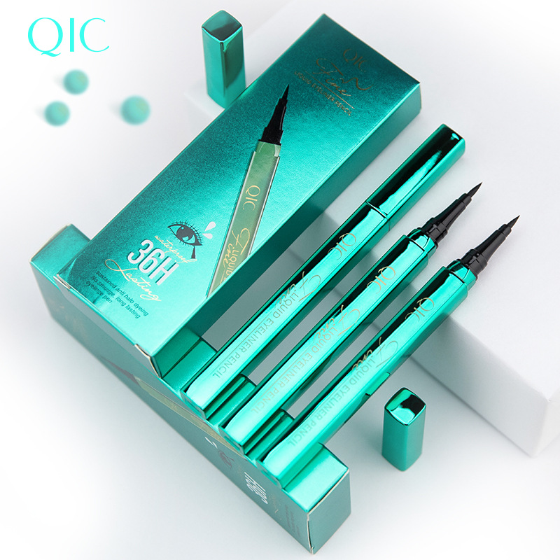 Beauty waterproof and non-smudging eyeliner pen for beginners, smooth and slender eyeliner liquid pen, cosmetics wholesale factory direct sales Specification drawing