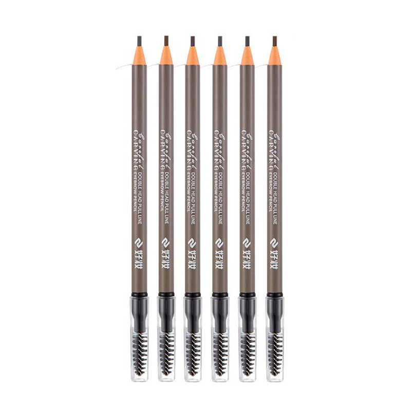 This genuine and high-quality double-headed eyebrow pencil is extremely fine, waterproof, does not smudge, and lasts long. It is specially designed for beginners and makeup artists Item Picture
