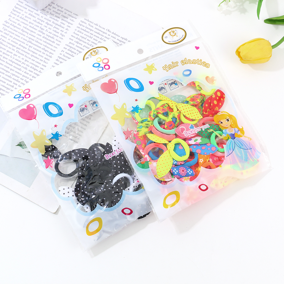 小号兔耳朵头饰儿童多彩弹力发圈 好质量 工厂直销  混款混色 