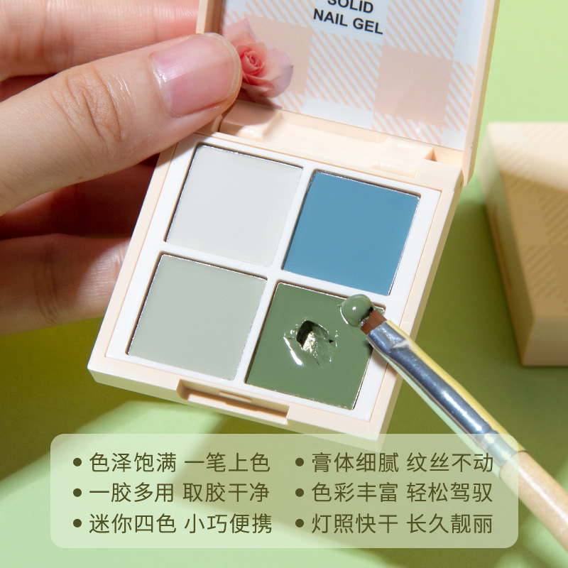 Customized domestic colored solid nail polish gel, ice-transparent white nude long-lasting painting gel, special phototherapy gel for nail salons Specification drawing