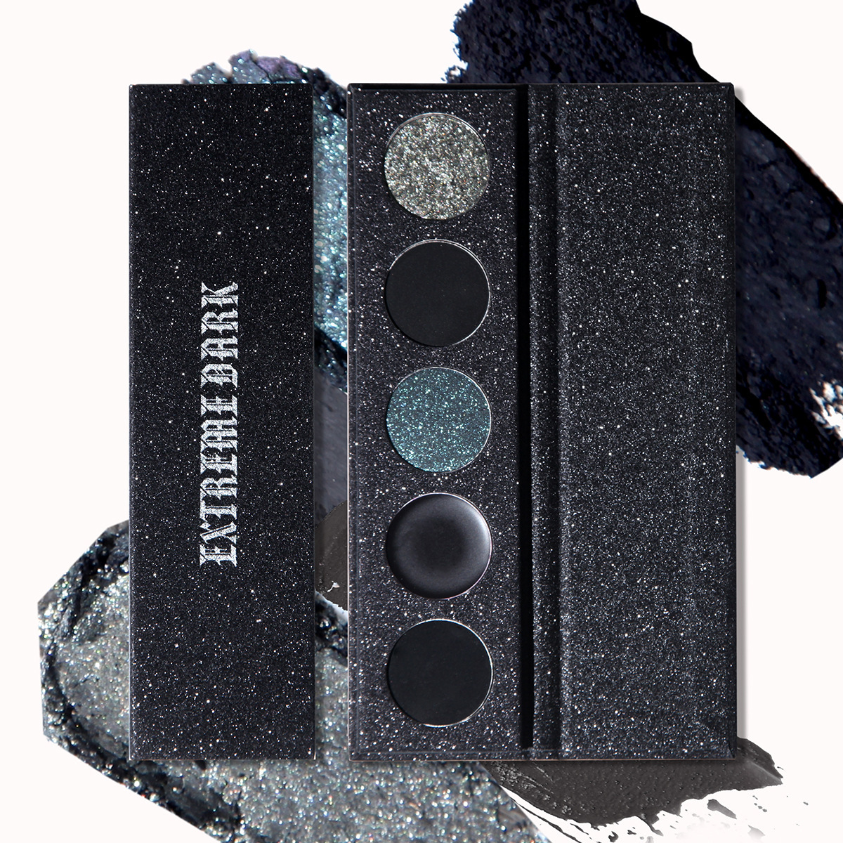 Cross-border eyeshadow palette 5-color extremely dark eyeshadow palette that won't smudge for a long time. Cross-border bestseller color series full figure
