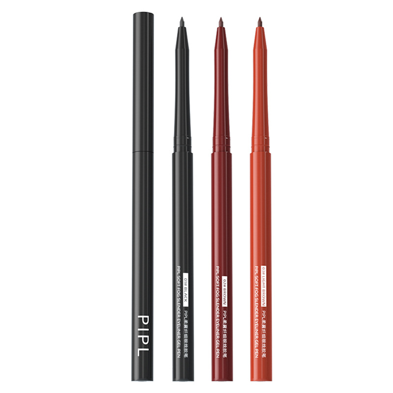 PIPL eyeliner gel pen is extremely fine, waterproof and not easy to smudge black or brown eyelids. It is a beginner's eyeliner pen for women, suitable for cross-border use Item Picture