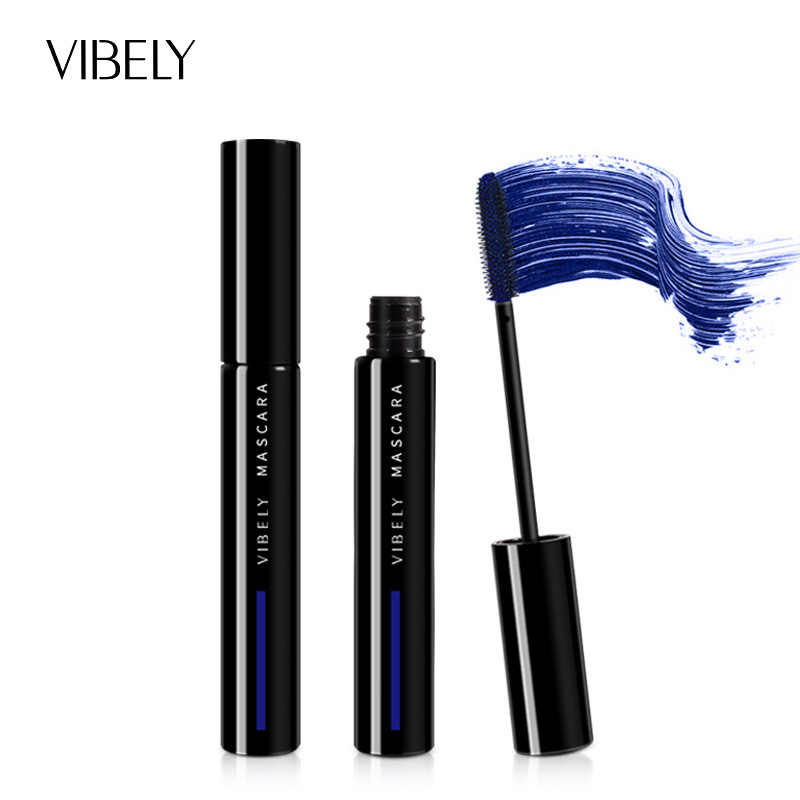 VIBELY's cross-border best-selling colored mascara from Europe and America is waterproof, non-smudge, thick and curling 4D mascara base Item Picture