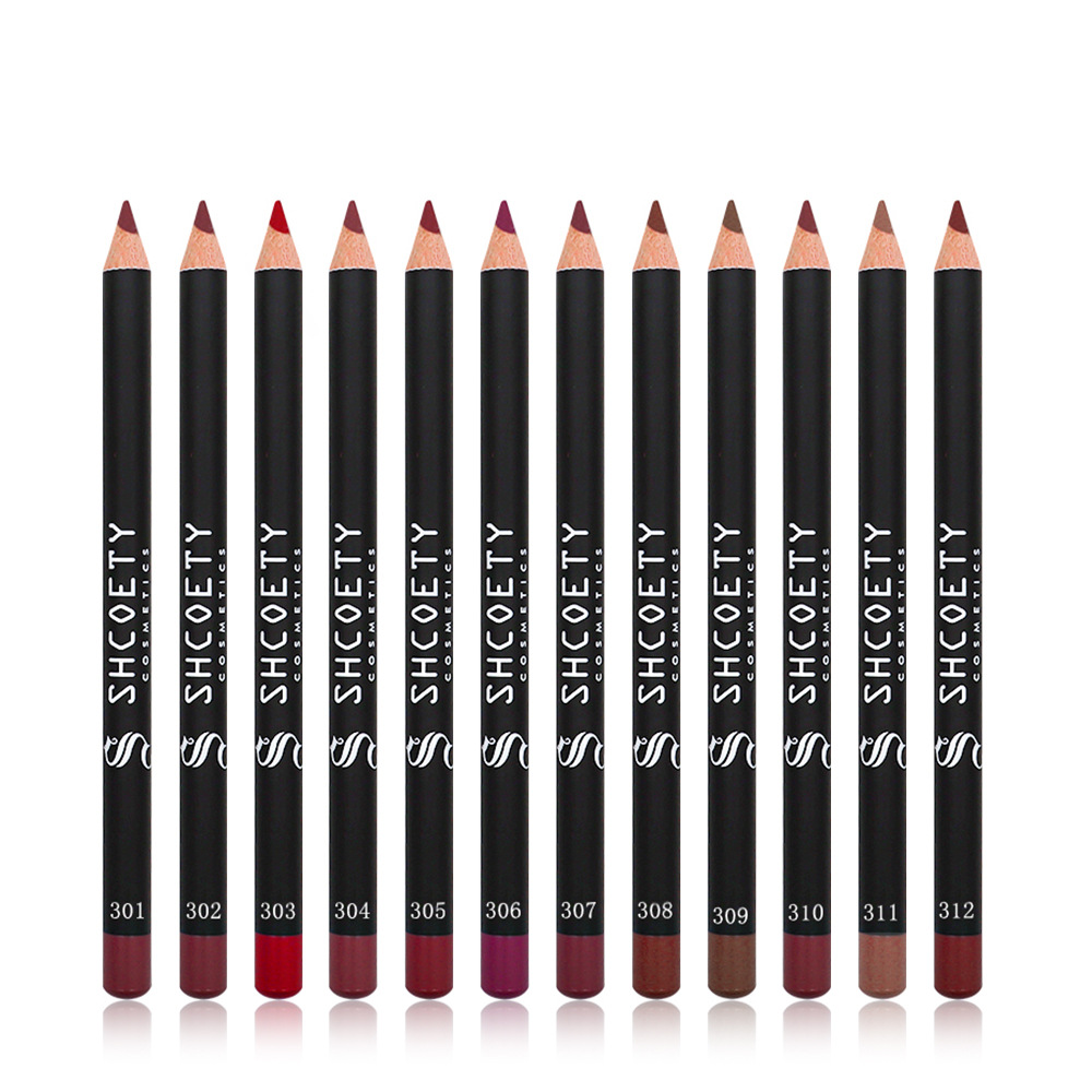 Customized lip liner pens, cross-border ODM/OEM, waterproof and non-fading lip liner pens, OEM and private label makeup factory Specification drawing