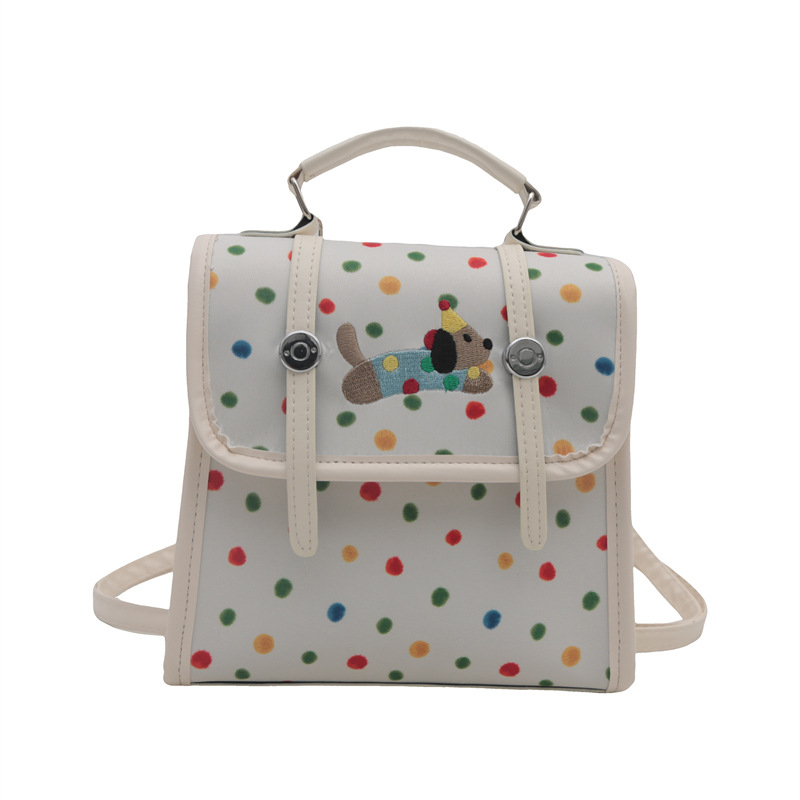 Cute cartoon Dachshund backpack for women 2024 new multi-functional bag, fashionable commuting single-shoulder crossbody small square bag Item Picture