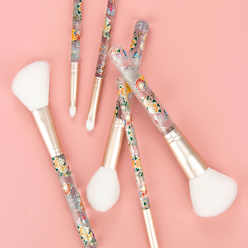 Summer makeup brush complete set, eyeshadow brush, blush brush, lip brush, eyebrow brush, foundation brush set, wholesale of makeup and beauty tools details Picture