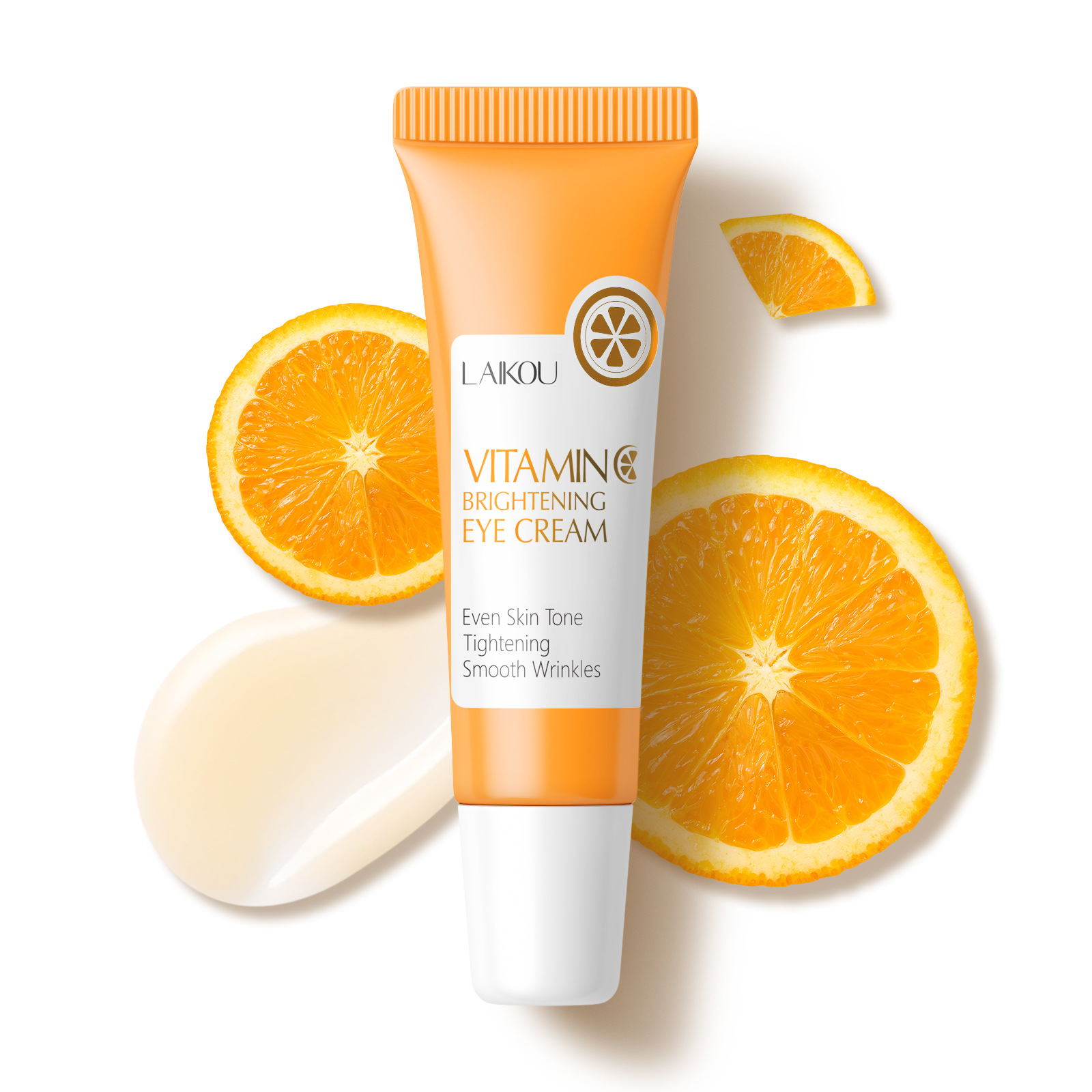 Cross-border laikou Vitamin c Eye Cream 15g hydrates, moisturizes and cares for the skin around the eyes to brighten the complexion. Factory wholesale full figure